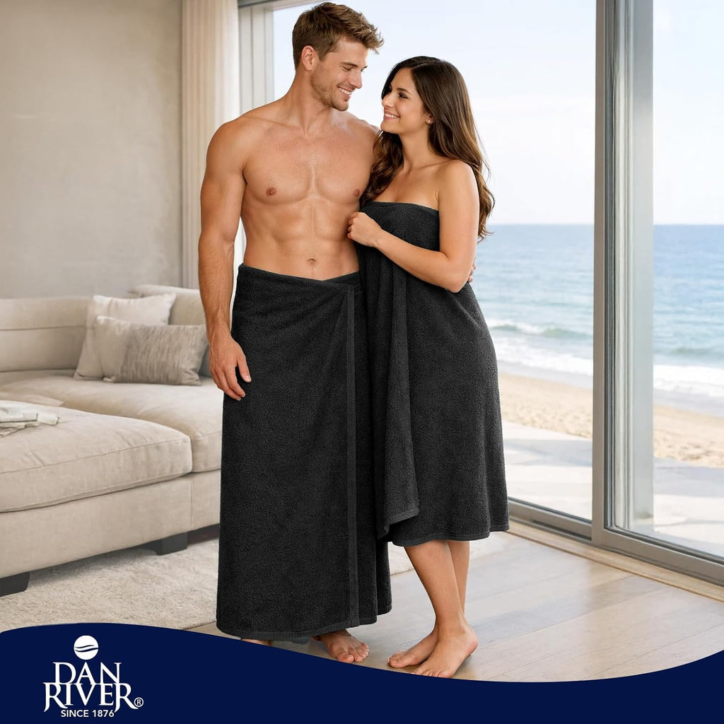 Pack of 1 Jumbo Bath Sheet 40x80 Inches, Oversized Black Bath Towels, Fluffy and Thick Extra Large Bath Sheets