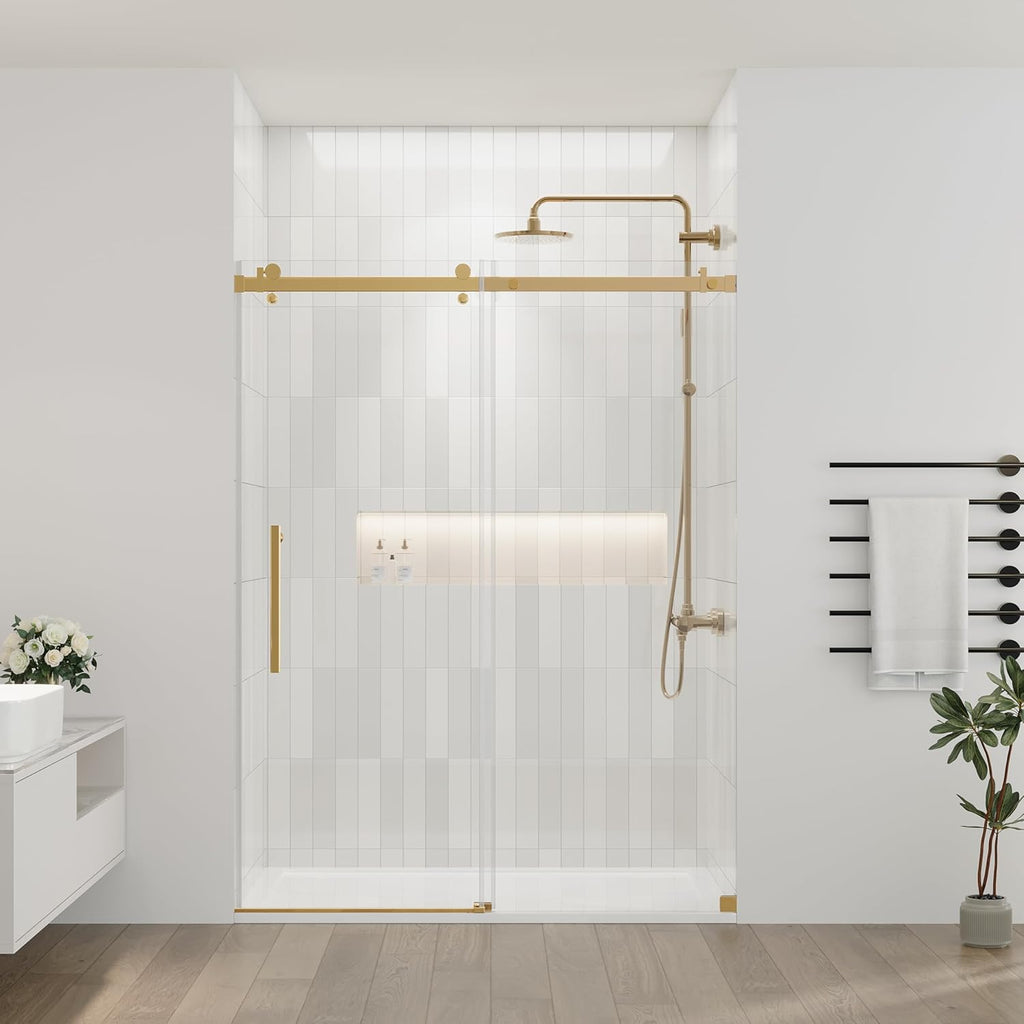 56-60.in W x 75.in H Frameless Shower Door