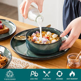 Starry Plates and Bowls Sets for 6, 24 Pieces Dinnerware Sets