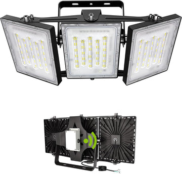 Flying Series Max - 300W 30,000LM Dusk to Dawn LED Flood Light with Photocell Sensor, 6000K Super Bright, IP66