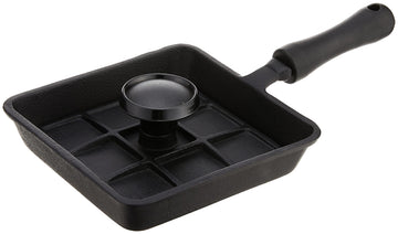 Mini Cast Iron Panini Pan with Press, 5.9 IN, As Shown
