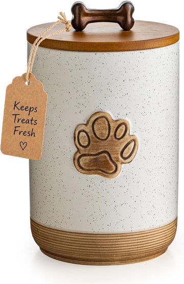 Dog Treat Container with Lid, Airtight Dog Treat Jar for Countertop
