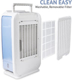 13-Pint Small-Area Desiccant Dehumidifier Compact and Quiet - With Continuous Drain Hose for Smaller Spaces, Bathroom