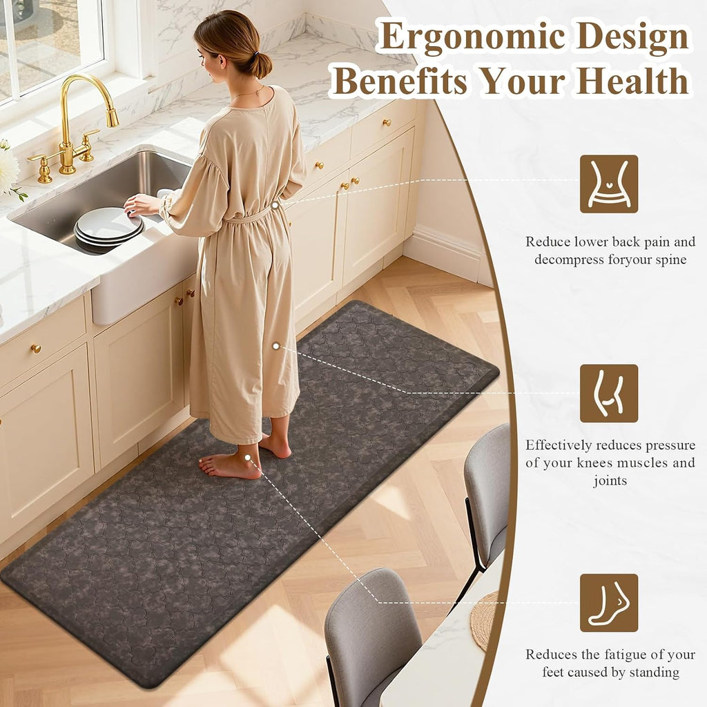 Anti Fatigue Kitchen Mats for Floor 20"x60", Cushioned Standing Mat