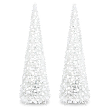 2 Pcs 5 ft Collapsible Artificial, White