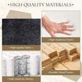 Power Reclining Sofa with Zero Gravity, Adjustable Headrest, Electric Reclining Couch with Wireless Charge, Outlets