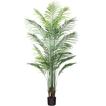 6FT Artificial Areca Palm Tree, 15 Leaves, 1 Pack