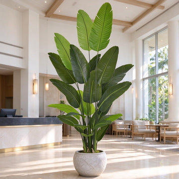 Artificial Bird of Paradise Tree 8FT 24 Leaves Tropical Palm