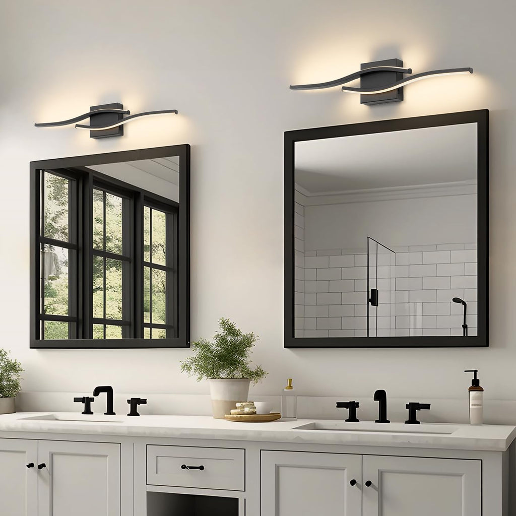 Vanity Light Lighting Fixtures Over Mirror Black | 23 Inch Vanity Lighting Dimmable 5CCT Modern Vanity Lights Bar Led