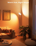 LED Torchiere Floor Lamp with RGB Ambient Light, 42W 3700LM Bright Dimmable Sky Lamp