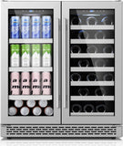 30 Inch Wine and Beverage Refrigerator, Beverage Fridge Cooler Under Counter