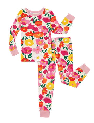 Bamboo Viscose Pajama Set for Toddlers with Improved Tensile Strength, Snug Fit Pjs Sleeper for Baby Boys Girls Kids
