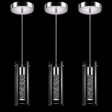 Pendant Ceiling Light Fixture, LED Kitchen Lighting Crystal Pendant Lights Kitchen Island, 1-Light Integrated Kitchen