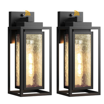15.78'' Dusk to Dawn Exterior Porch Light Fixture, Outdoor Wall Sconce Light