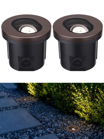 30° Tilt Adjustable 5CCT Low Voltage LED Well Lights