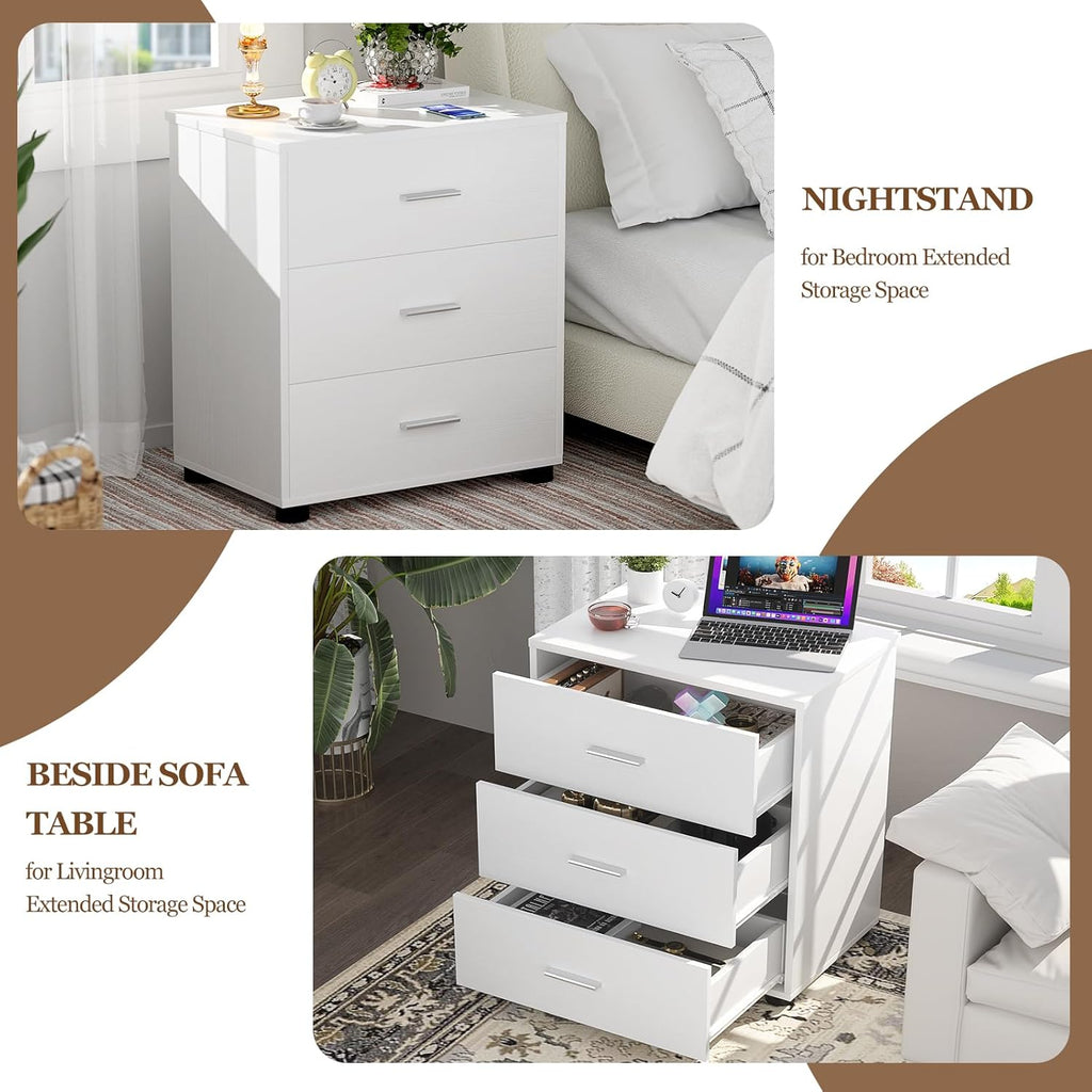 Closet Drawers Set of 2, Wood Closet Organizers and Storage with 3 Drawers, Closet Drawers Organizer System
