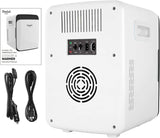10L Mini Fridge for Bedroom - Car, Office Desk & College Dorm Room - 12V Portable Cooler & Warmer for Food, Drinks