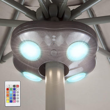 Patio Umbrella Light Outdoor Wireless Battery Operated LED Table Umbrella Lights with Remote