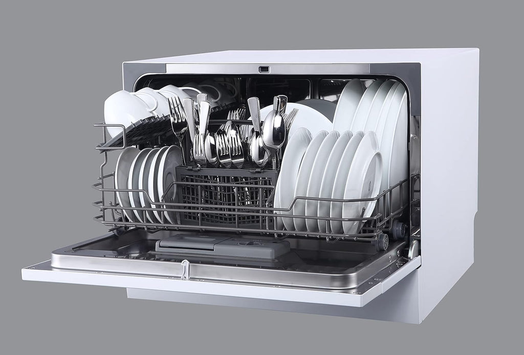 SD-2225DWA Countertop Dishwasher with Delay Start & LED - White