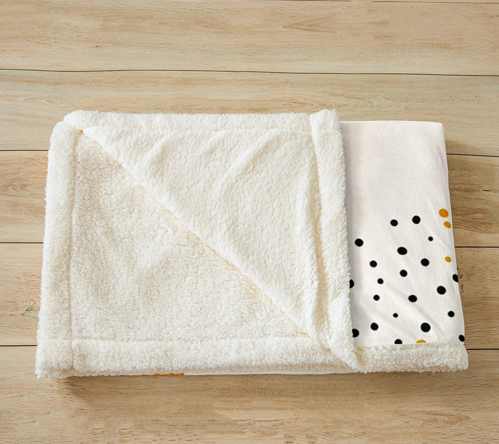 Polka Dot Printing Blankets,Abstract Palm Leaf Throw Blanket for Kids Girls Women Teens Room Decor,Modern Art Fleece
