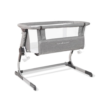 Beside Me Dreamer Bassinet | Bedside Sleeper | 7-Position Height Adjustment | Charcoal Tweed