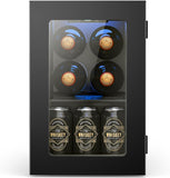 Wine Fridge Freestanding Counter-top, 24 Cans Wine Cellar Drink Cooler for Soda,