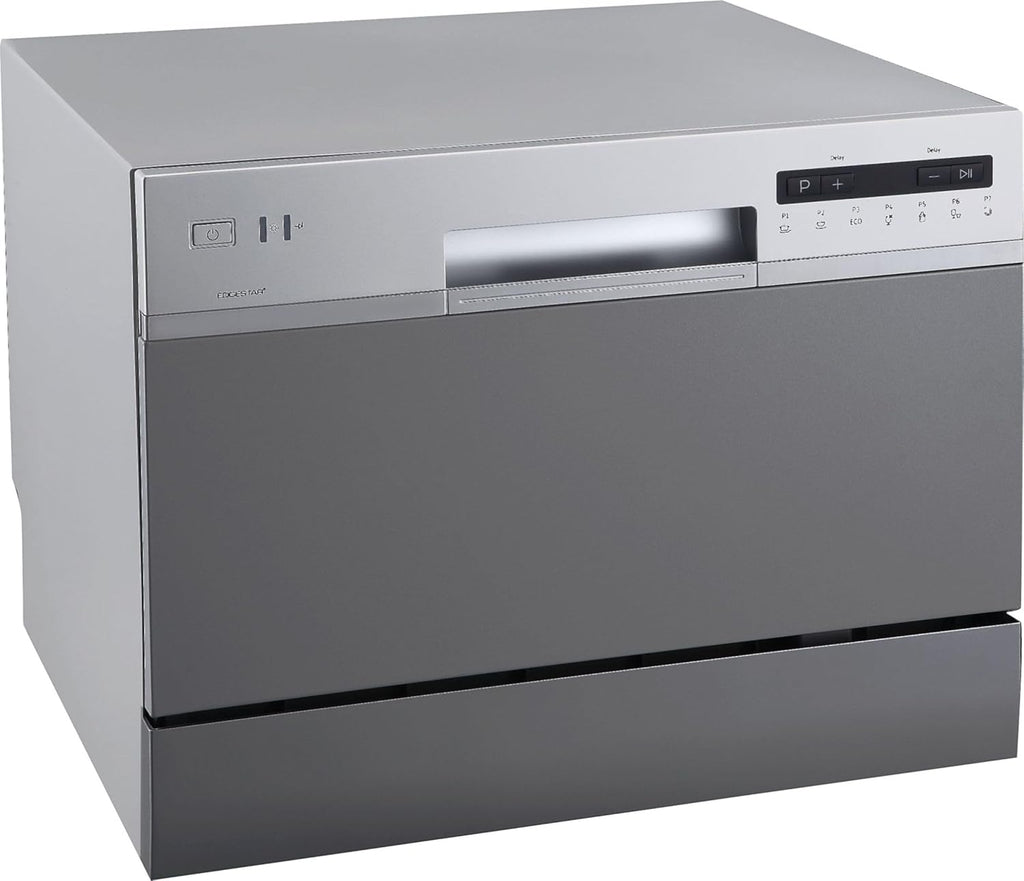 DWP63 21-5/8 Inch Wide 6 Place Setting Countertop Dishwasher - Silver