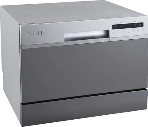 DWP63 21-5/8 Inch Wide 6 Place Setting Countertop Dishwasher - Silver
