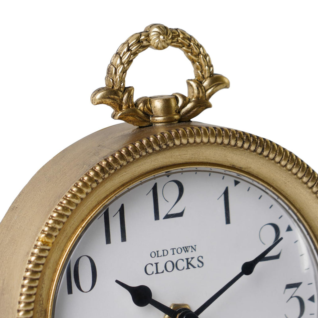 Vintage Table Clock Non-Ticking Battery-Operated