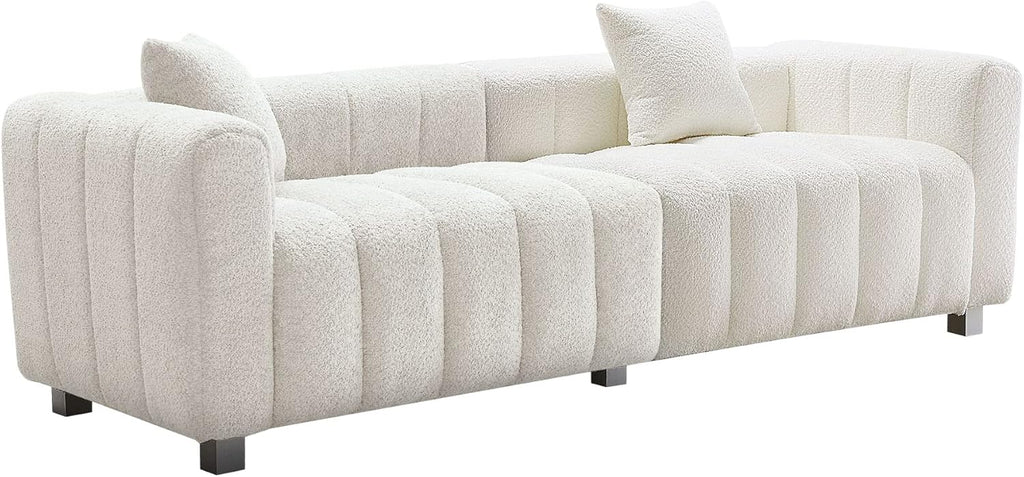 87.4" Modern 3 Seater Boucle Sofa Couch for Living Room