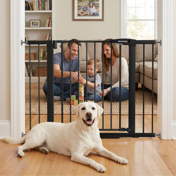 Baby Gate with Door, 29.7-43" Auto Close Dog Gate for Doorways