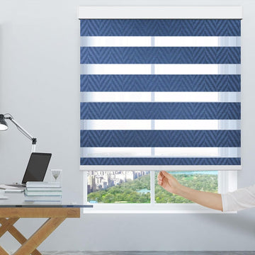 Custom Cordless Zebra Blind,Anti-Ultraviolet Curtains, Energy-Saving Roller Blinds, Suitable for Windows, Family