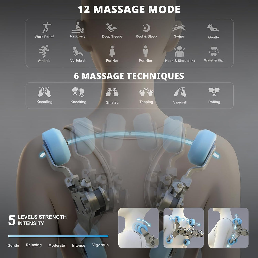 Massage Chair, 3D Massage Chair Full Body, Zero Gravity Shiatsu Recliner W/Heating, SL Track, Wireless Charger