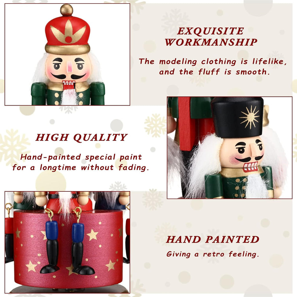 Nutcracker Music Box Wooden Nutcracker Soldier Toy, Stylish Style