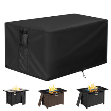 Outdoor Fire Pit Cover Rectangular Waterproof-58x36x24in
