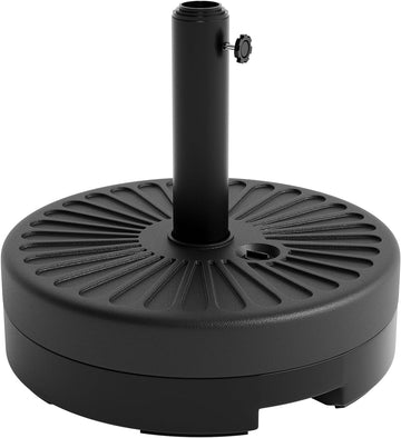Patio Umbrella Base, 80lb Capacity Heavy Duty Design with Adjustable Pole Adapter Fits 1.5" to 2.1" Poles for 7.5-11FT