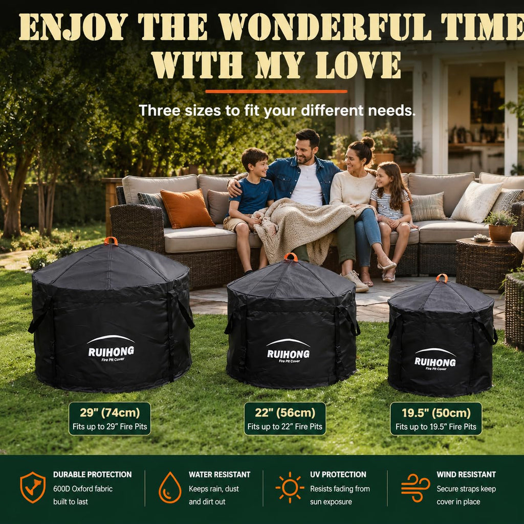 Pit Cover Compatible with Bonfire 22", Arched Top Design