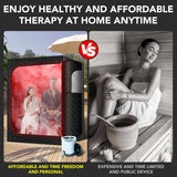 Double Infrared Steam Sauna, Portable Infrared Sauna, Enlarged Size and Two 3L Steamers, Two Upgrade Chairs