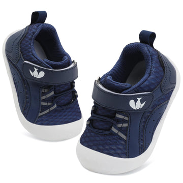 Barefoot Baby Shoes Boys Girls Wide Infant Tennis Shoe Baby First Walking Shoes Breathable Infant Sneakers Socks Crib