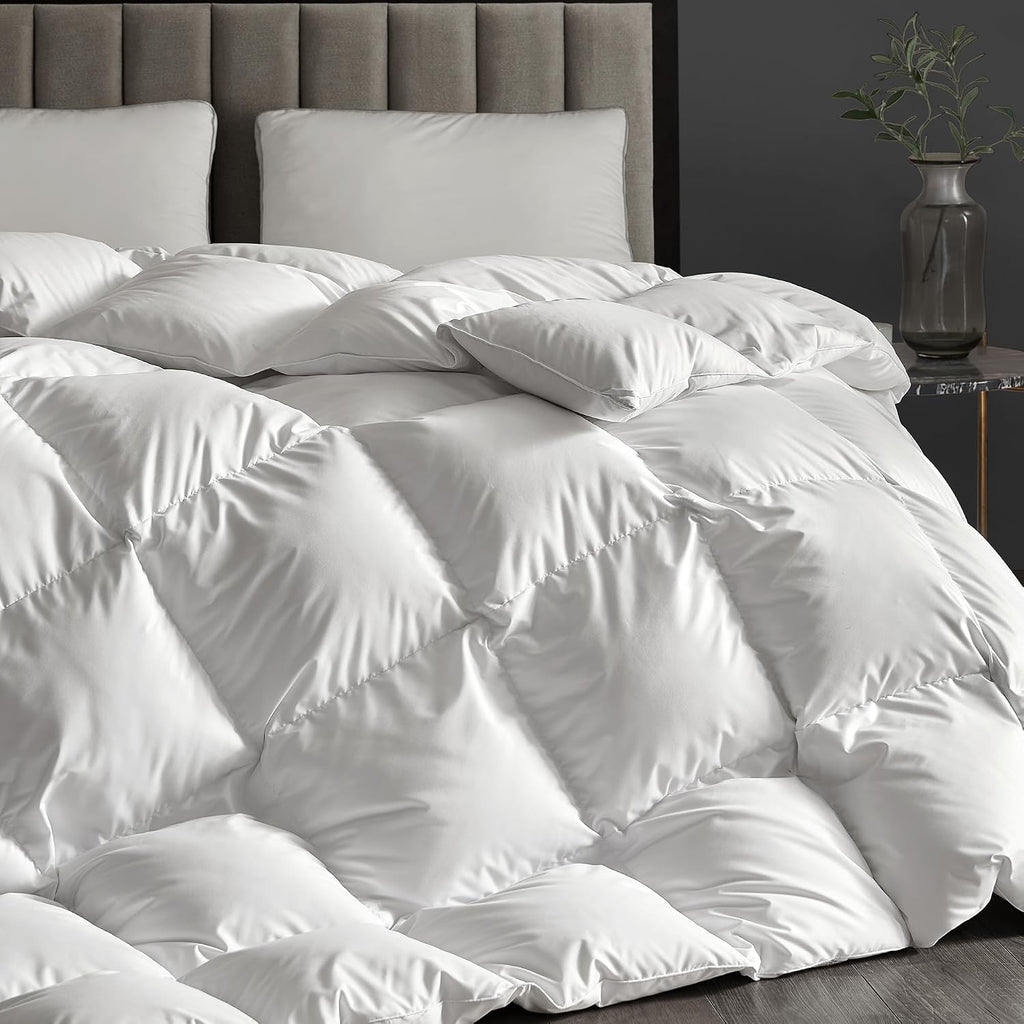 Goose Down Fiber Comforter Queen Extra Warmth Duvet Insert