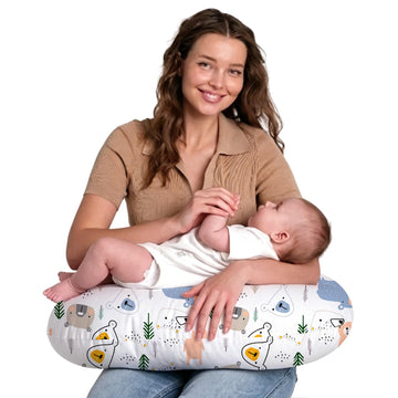 Nursing Pillow for Infants, Extra Firm Breastfeeding Pillows, Baby Pillow for Nursing, Bottle Feeding with Machine