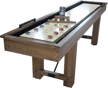Montauk Pecan 9' Shuffleboard Table