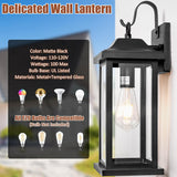 2-Pack Large Outdoor Light Fixtures IP65 Waterproof