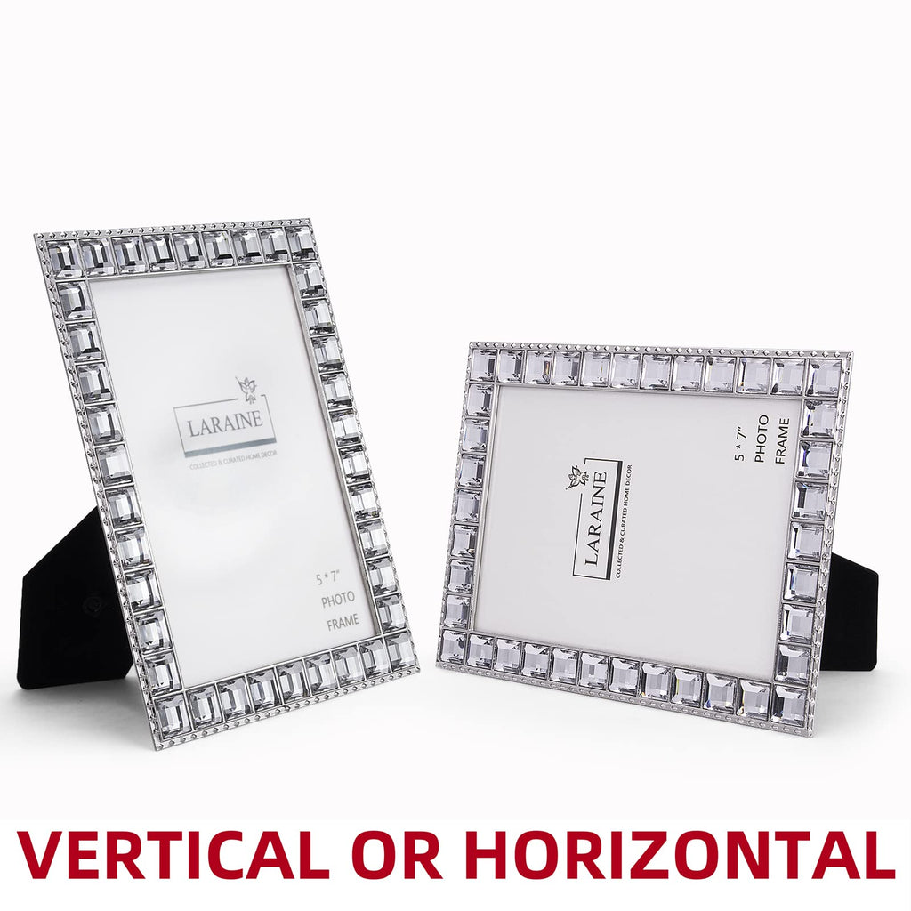 Picture Photo Frame 5x7 Crystal Metal High Definition (Clear, 5x7)