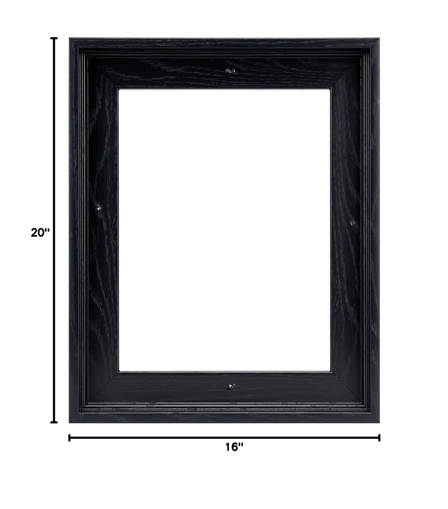16x20 Canvas Floating Frame, 0.9" Deep Canvas Frame, Black