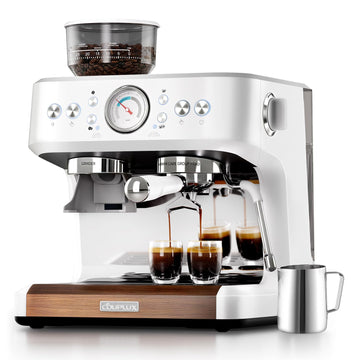 Fast Heat Espresso Machine with Grinder 58mm, 15 Bar