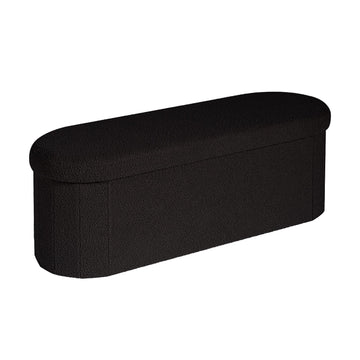 43.3" Sherpa Ottoman with Storage, Black