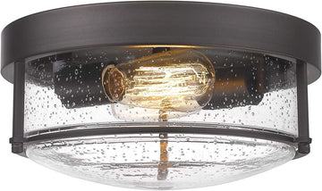 Flush Mount Light Fixture, 12" Ceiling Light Fixtures, Farmhouse Porch Ceiling Lighting Outdoor