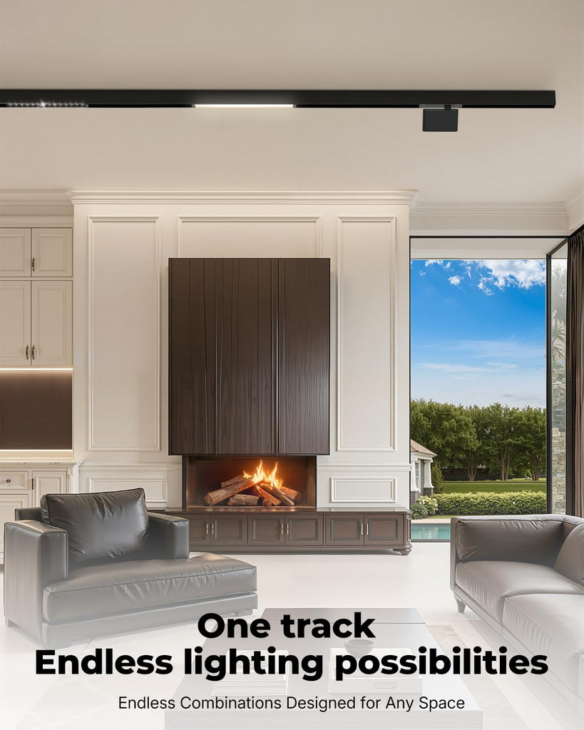 3.3FT Surface Mounted Magnetic Track Lighting Rail