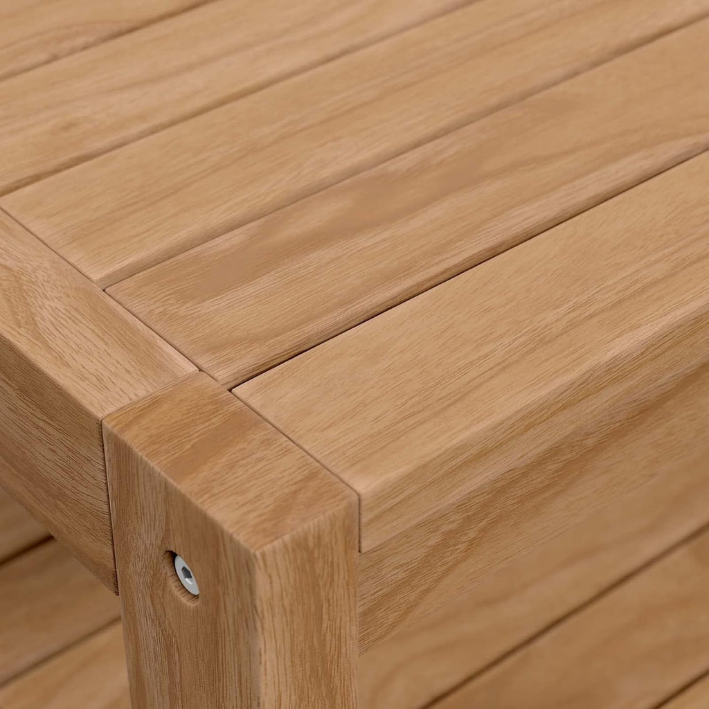 Carlsbad Teak Wood Coffee Table, Natural
